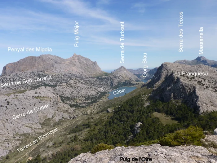 Blick vom l'Ofre nach Nordost